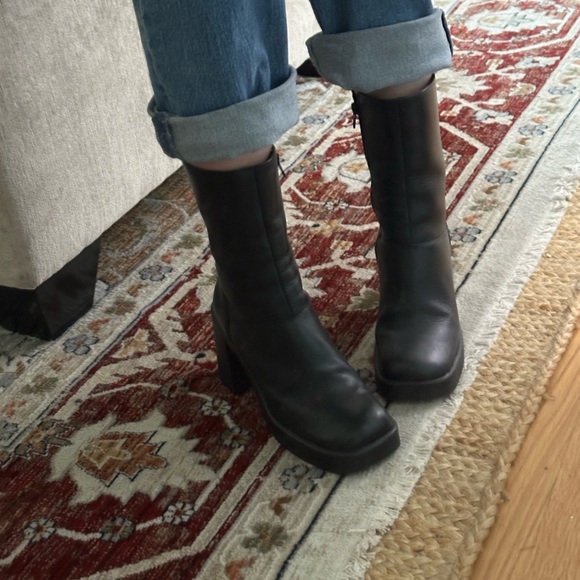 Steve Madden Fantsie Chunky Heel Boots - Picture 2 of 6